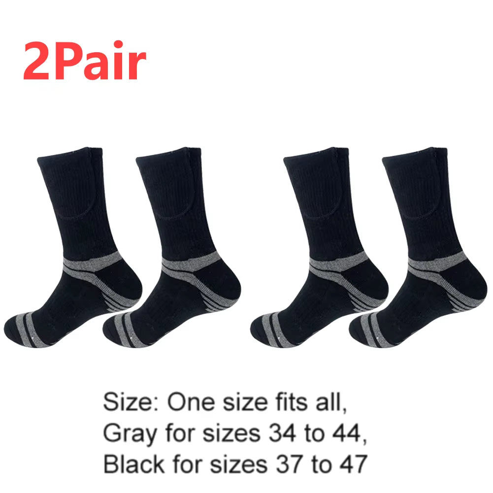 Battery Electric Heated Socks for Men Womenwinter Warm Outdoor Sports Rechargeable Thermal Socks Foot for Outdoor Sports Skiing