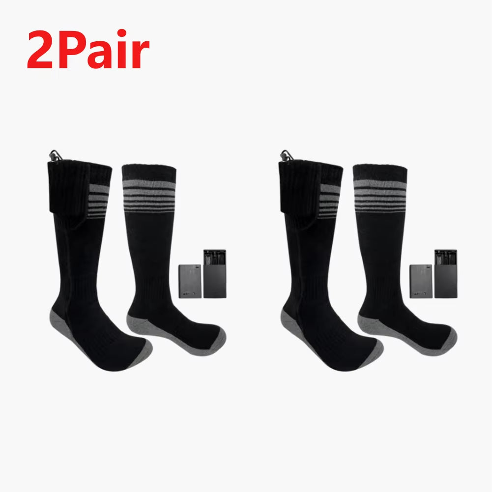 Battery Electric Heated Socks for Men Womenwinter Warm Outdoor Sports Rechargeable Thermal Socks Foot for Outdoor Sports Skiing