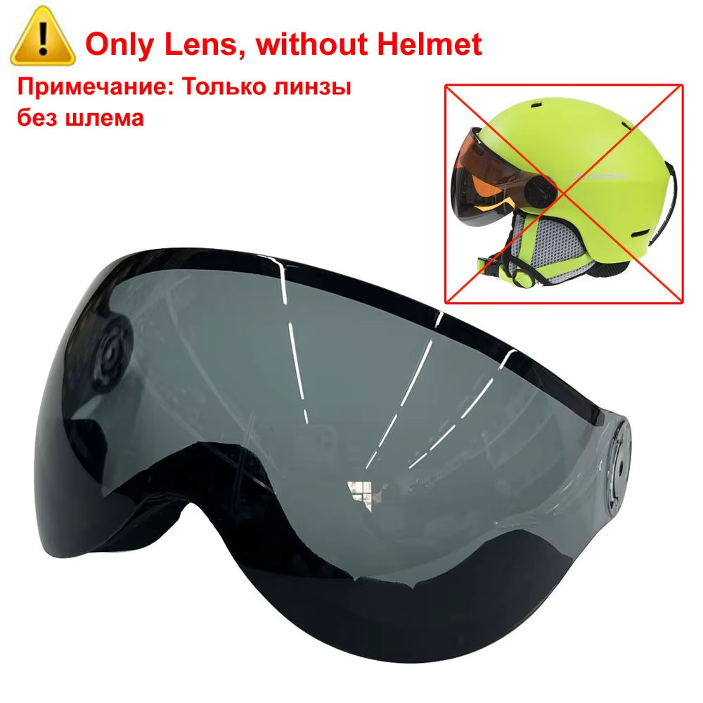 MOON Skiing Helmet Goggles Integrally-Molded PC+EPS High-Quality Ski Helmet Outdoor Sports Ski Snowboard Skateboard Helmets