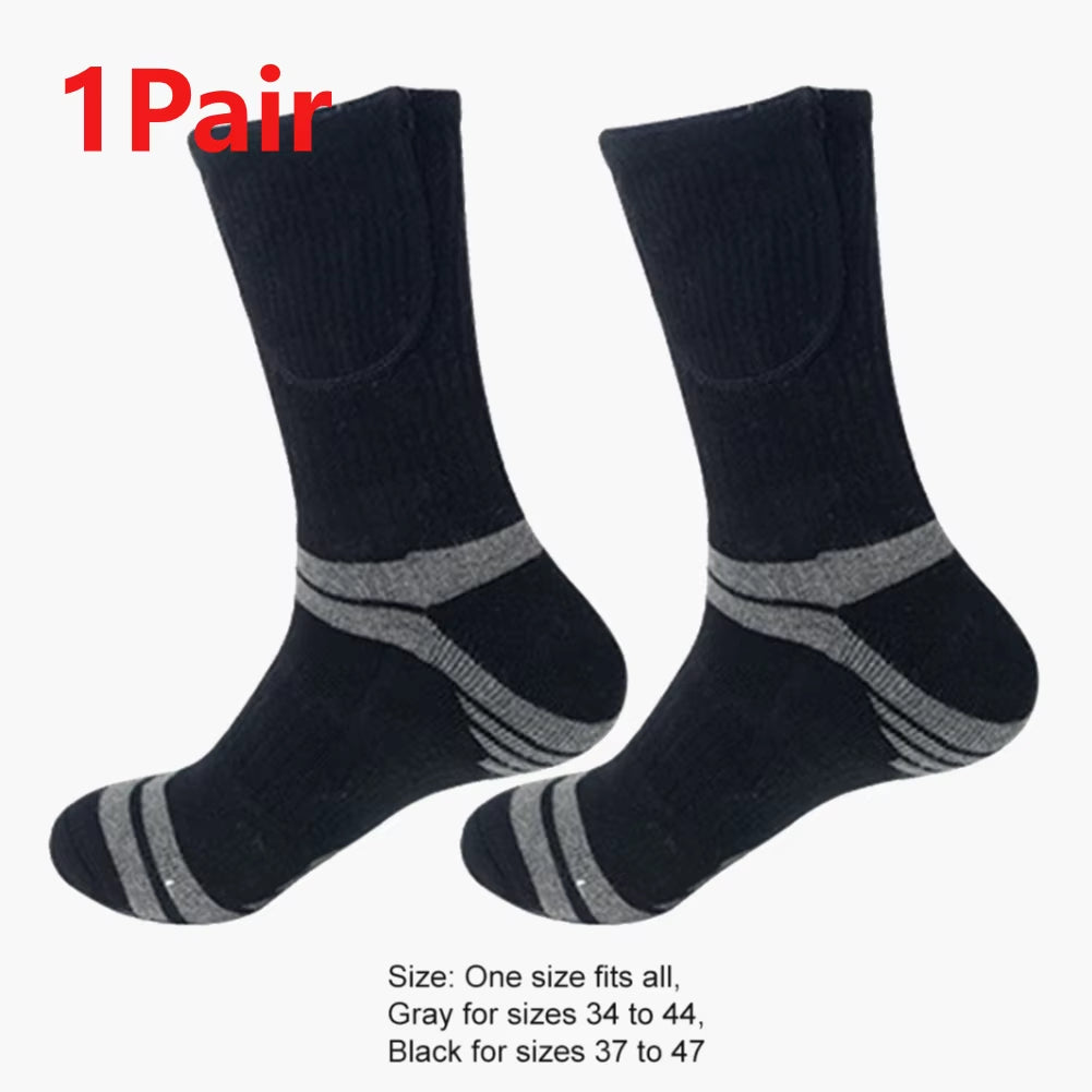 Battery Electric Heated Socks for Men Womenwinter Warm Outdoor Sports Rechargeable Thermal Socks Foot for Outdoor Sports Skiing