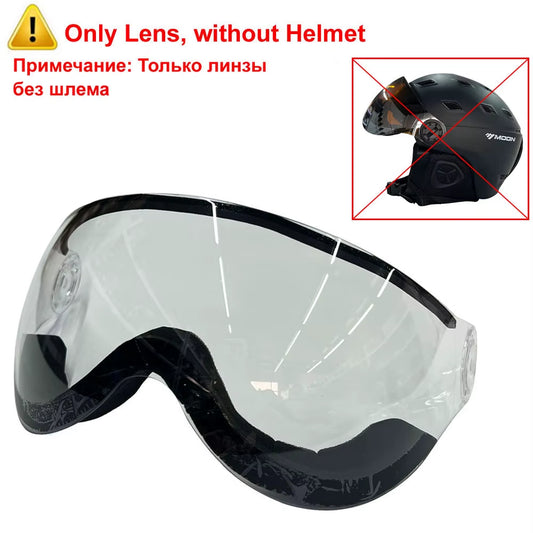MOON Skiing Helmet Goggles Integrally-Molded PC+EPS High-Quality Ski Helmet Outdoor Sports Ski Snowboard Skateboard Helmets