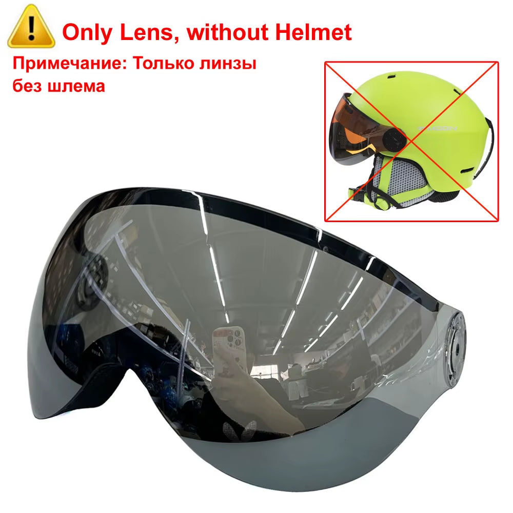 MOON Skiing Helmet Goggles Integrally-Molded PC+EPS High-Quality Ski Helmet Outdoor Sports Ski Snowboard Skateboard Helmets